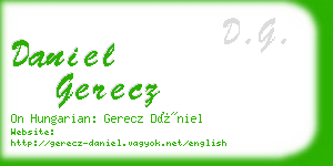 daniel gerecz business card